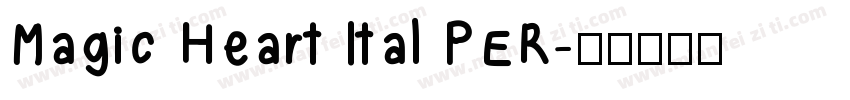 Magic Heart Ital PER字体转换